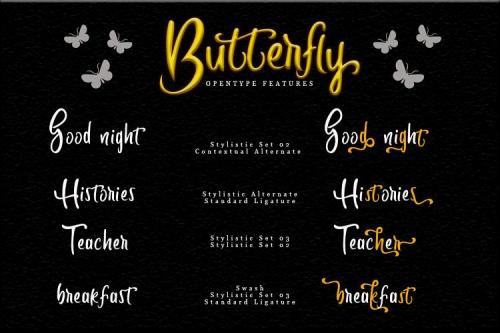 Butterfly Script Font