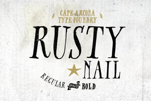 CA Rusty Nail Font