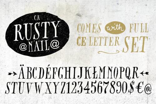 CA Rusty Nail Font