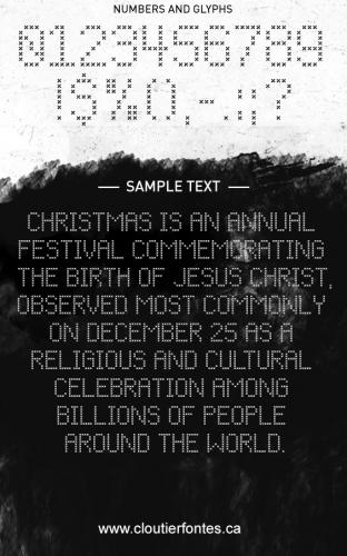 CF Christmas Stitch Font