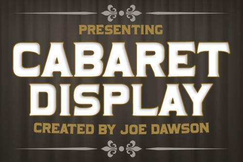 Cabaret Display Font