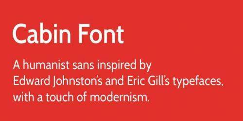 Cabin Font Family