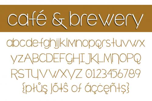 Cafe Brewery Font