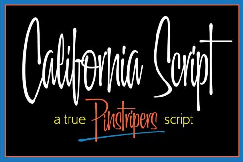 California Script Font