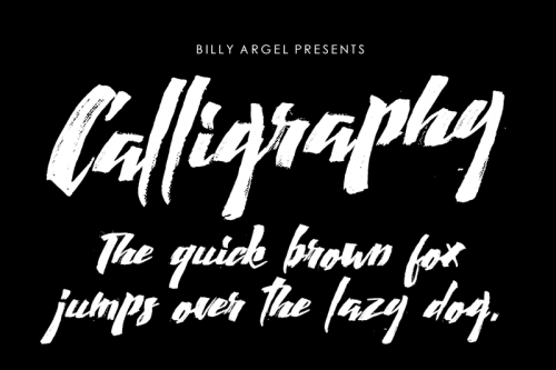 Calligraphy Brush Font
