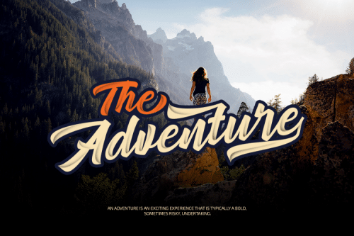 Camping Calligraphy Font