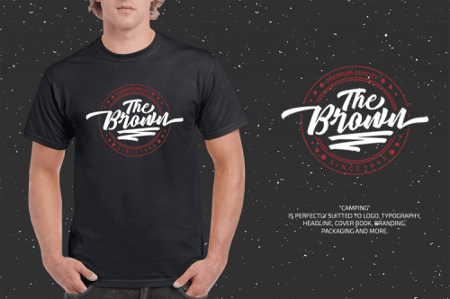 Camping Calligraphy Font