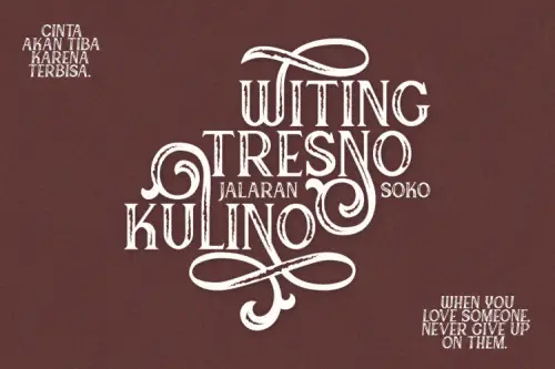 Canting Typeface Font 5