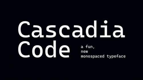 Cascadia Code Sans Font