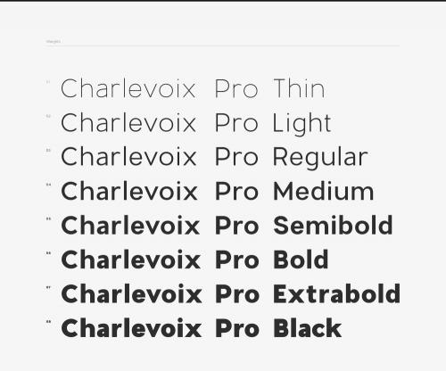 Charlevoix Pro Font Family