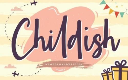 Childish Script Font