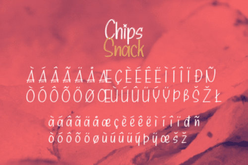 Chips Snack Script Font