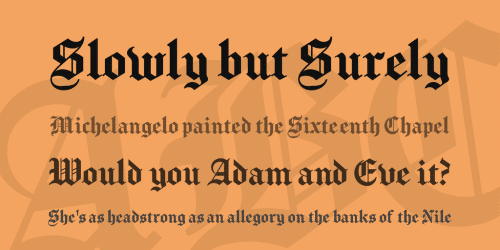 Chomsky Blackletter Font