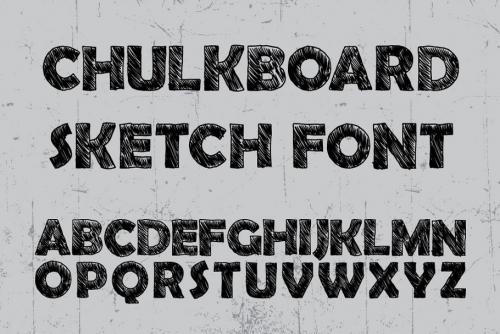 Chulkboard Sketch Font