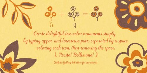 Ciao Bella Flowers Font