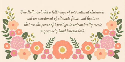Ciao Bella Flowers Font