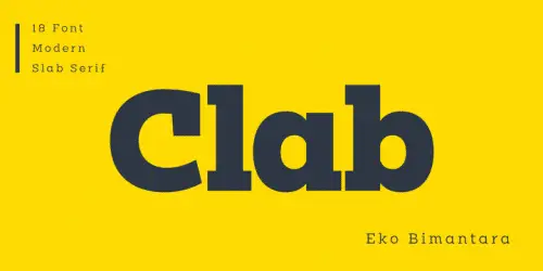 Clab Slab Serif Font