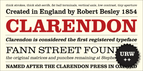 Claredon Font Family