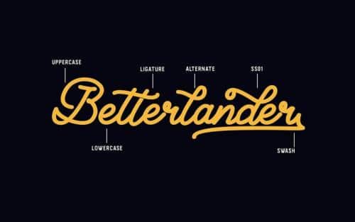 Classical Monoline Script Font