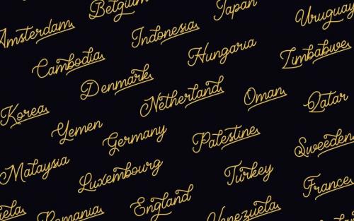 Classical Monoline Script Font