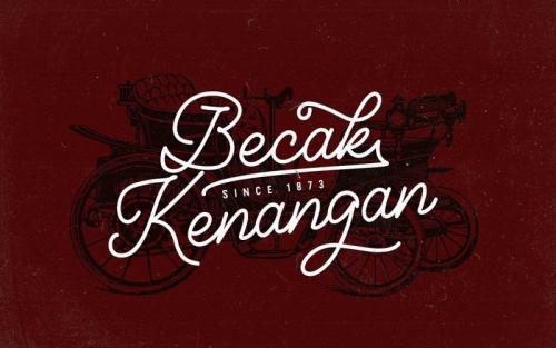 Classical Monoline Script Font
