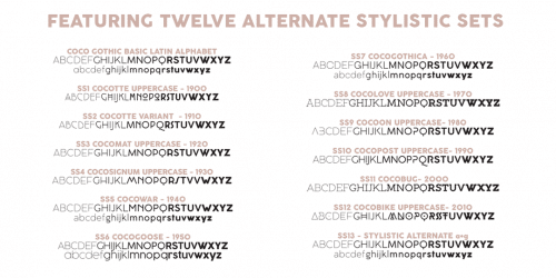 Coco Gothic Font Family
