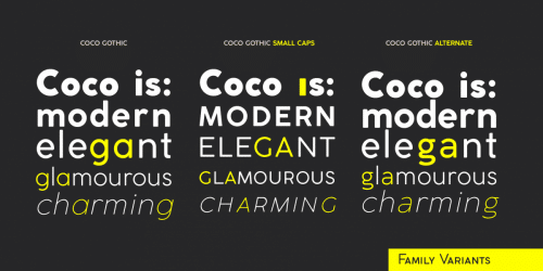 Coco Gothic Font Family