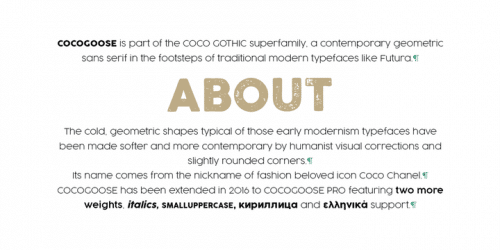 Cocogoose Pro Font