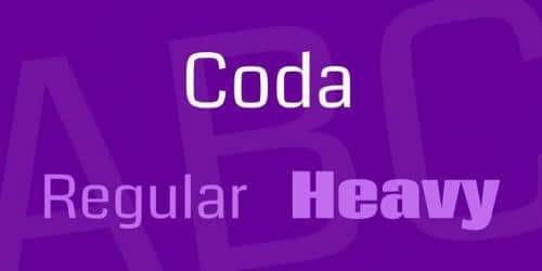 Coda Font