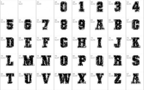 College Freaks Distorted Font