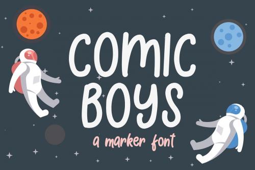 Comic Boys Kids Bubble Font