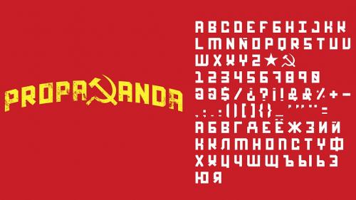 Communist Propaganda Font