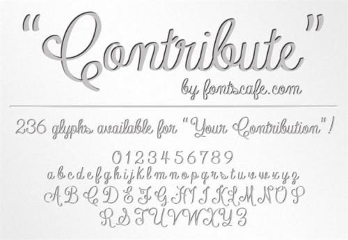 Contribute font