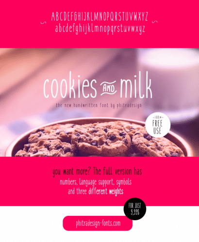 Cookies and Milk Font