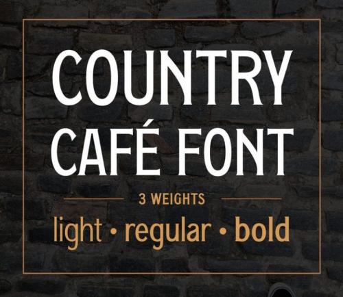 Country Cafe Caps Font
