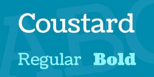 Coustard Font