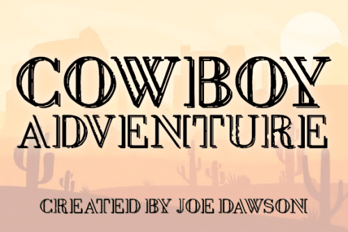 Cowboy Adventure Display Font