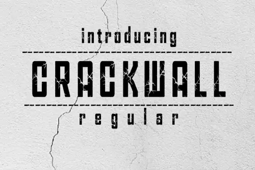 Crack Wall Typeface
