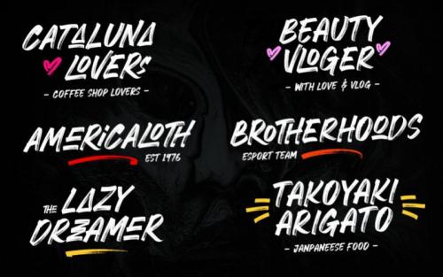 Crackers Brusher Demo Font