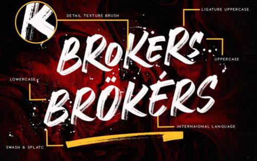 Crackers Brusher Demo Font