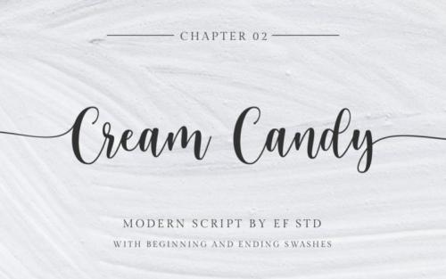 Cream Candy Calligraphy Font