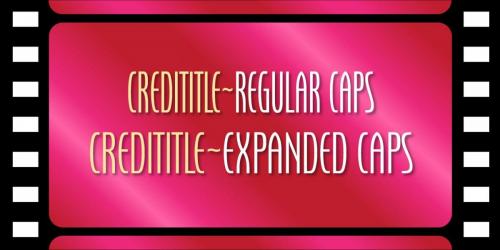 Credititle Font Family