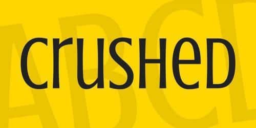 Crushed Font