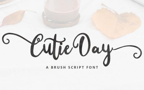 Cutie Day Calligraphy Font