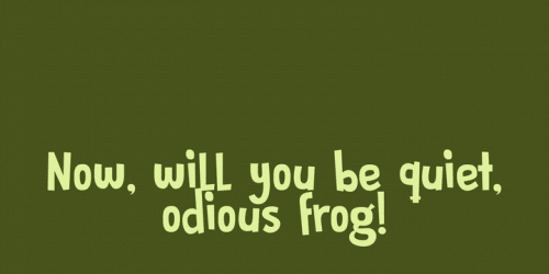 DK Prince Frog Font