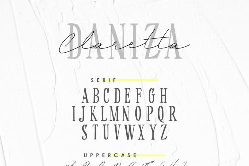 Daniza Claretta Serif Handwritten Font