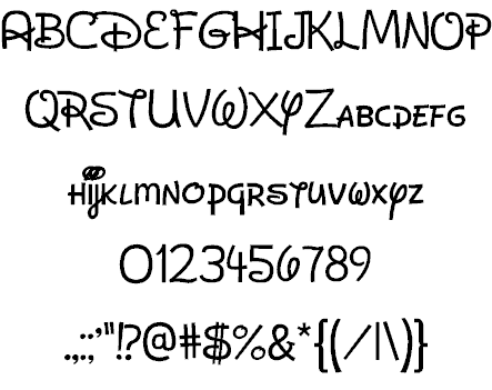 Dan’s Disney Font