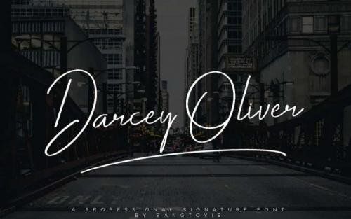 Darcey Oliver Signature Font