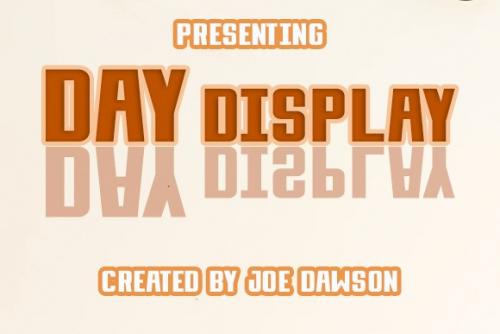 Day Display Font
