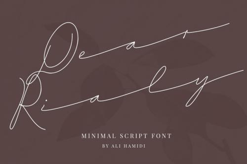 Dear Rialy Handwritten Font